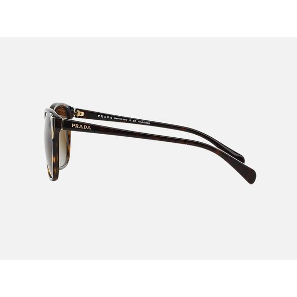 Prada SPR010 Conceptual Sunglasses - Havana Tortoise with Gold Accents - Picture 3 of 4